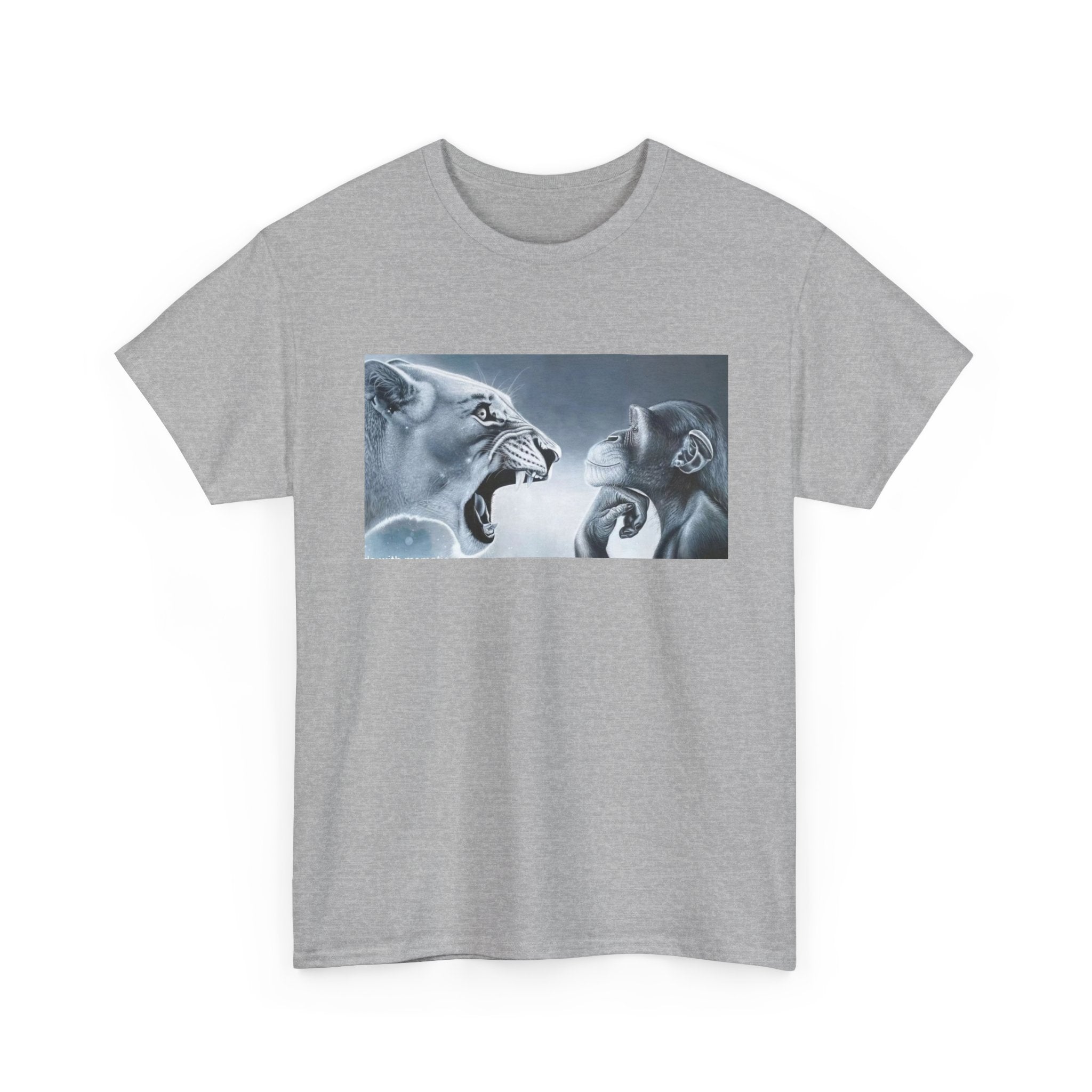 Fierce Animal Graphic Tee | Unisex Cotton Shirt, Wildlife Lover Gift, Art Print T-Shirt, Casual Wear, Unique Animal Design