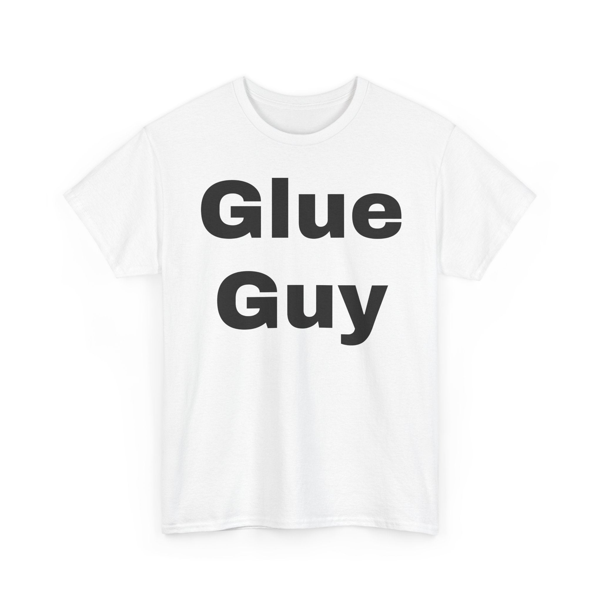 Glue Guy Unisex Heavy Cotton Tee - Fun Gift for DIY Lovers, Casual Wear, Birthday Present, Creative Vibe, Gift for Him