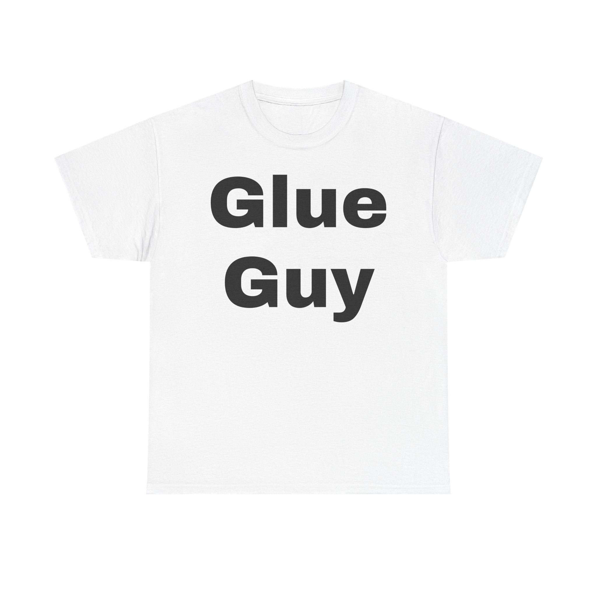 Glue Guy Unisex Heavy Cotton Tee - Fun Gift for DIY Lovers, Casual Wear, Birthday Present, Creative Vibe, Gift for Him